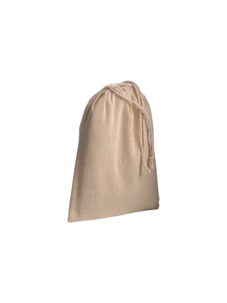 Sacchetto regalo in cotone 120 g/m² personalizzabile Parma Natural S 15 x 20 cm