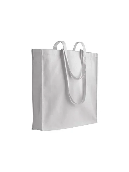 Borsa shopping bag in cotone personalizzabile Roma 180 White