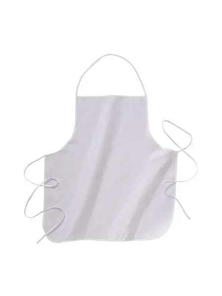 Grembiule in cotone e poliestere 120 g/m² personalizzato White