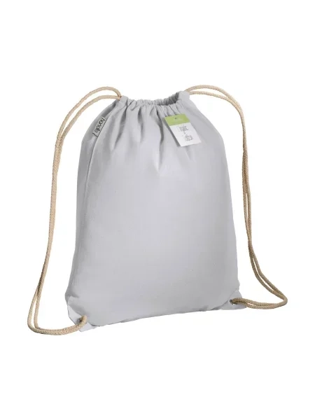 Zainetto in cotone biologico personalizzabile Camogli White 135