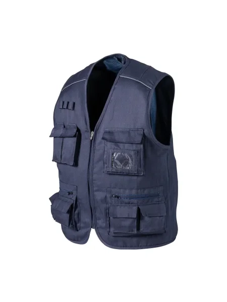 Gilet multi tasche in cotone e poliestere personalizzabile