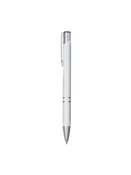 Penna a scatto in alluminio riciclato refill blu personalizzabile