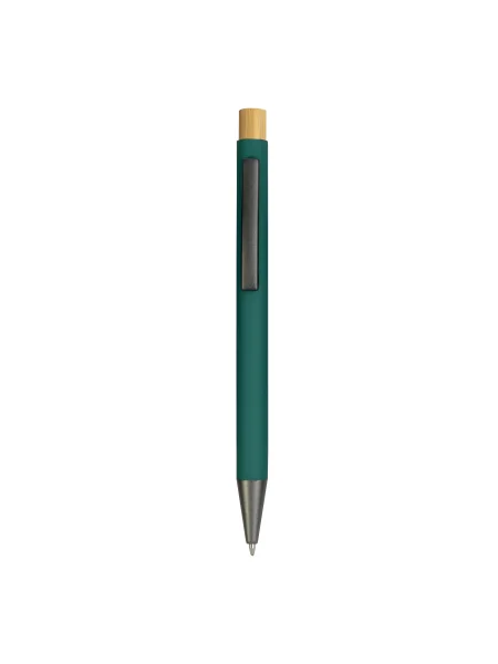 penna-a-scatto-in-metallo-gommato-con-particolari-bruniti-e-pulsante-in-bambu-04-verde-7.webp