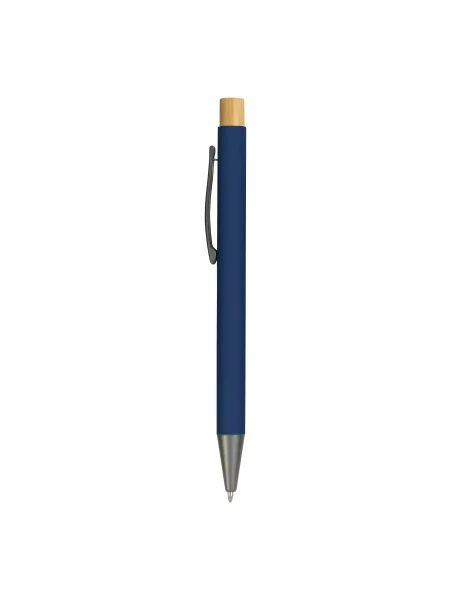 penna-a-scatto-in-metallo-gommato-con-particolari-bruniti-e-pulsante-in-bambu-blu-scuro-6.webp