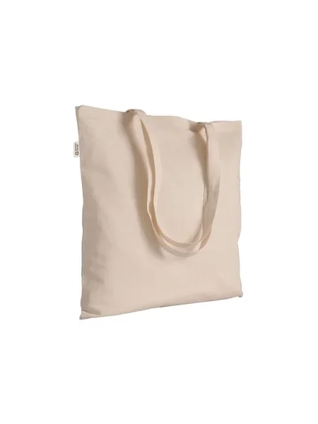 Shopper tessuto riciclato ecologica personalizzabile Trieste Natural 140 38 x 42 cm