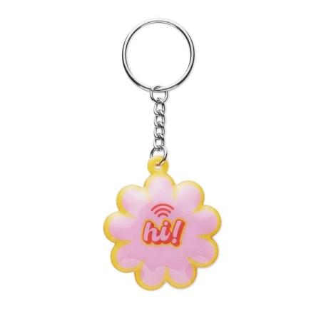 Portachiavi NFC in PVC morbido a colori con forma personalizzata