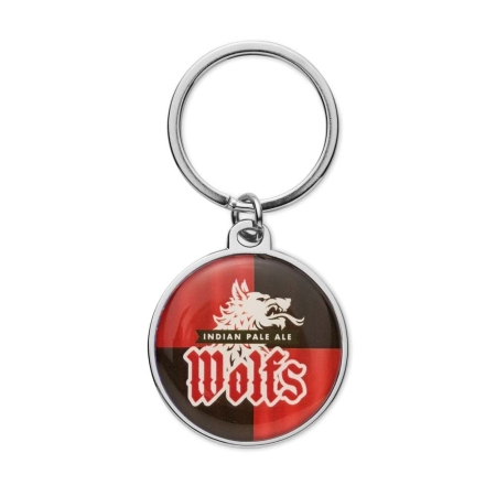 MK5008 Portachiavi NFC di forma rotonda in ferro, in doming