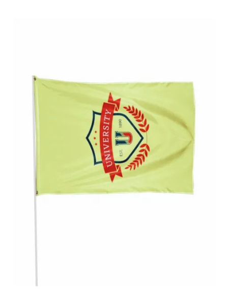 Bandiere personalizzate per palo 220x150 cm con occhielli e rinforzo