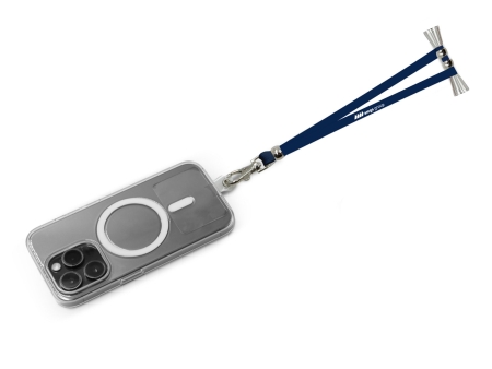 Lanyard per cellulare corto in poliestere personalizzabile in sublimazione
