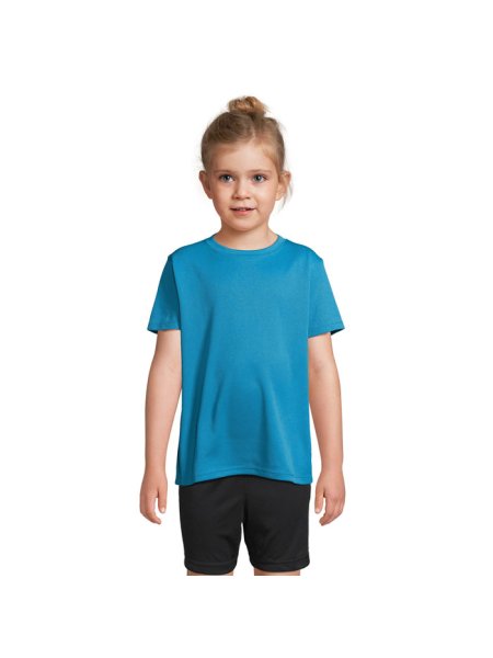 T-shirt sportiva bambino SOL'S SPRINT KIDS in poliestere riciclato