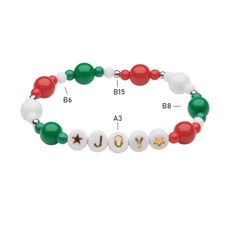 Braccialetto con perline standard e design personalizzato