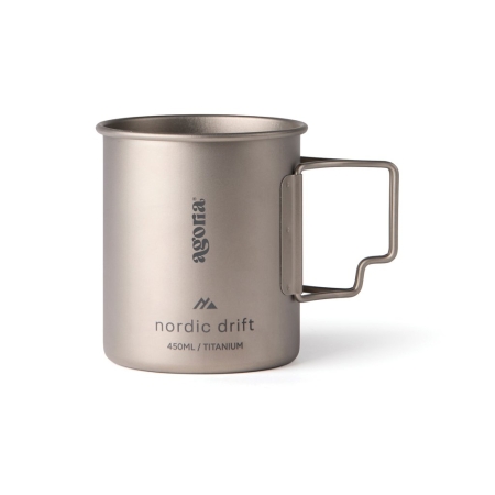 Tazza titanio Nordic Drift 450 ml resistente e leggera