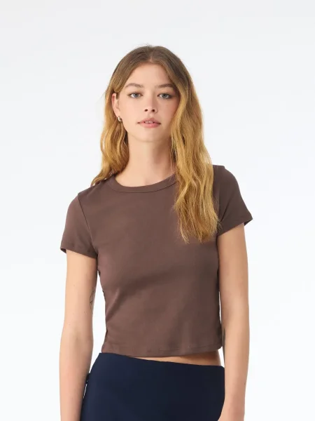 Maglietta donna 180 g/m² personalizzabile Bella+Canvas Women's Micro Rib Baby Tee