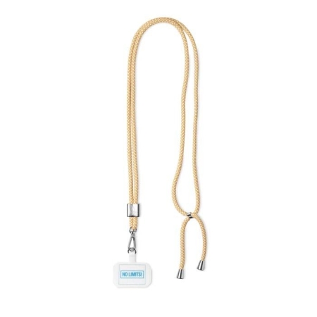 Tracolla, porta telefono con cavo bicolore alla moda in poliestere