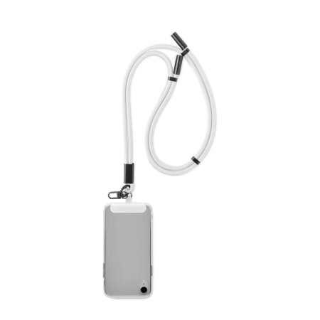 Cavo di ricarica regolabile da tipo C a C, 60W, cordino e supporto per telefono.