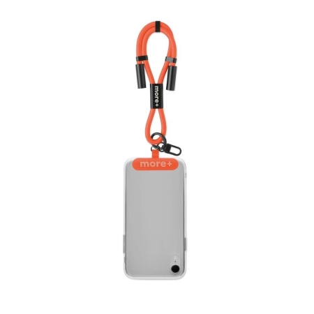 Cavo di ricarica regolabile da tipo C a C, 60W, supporto per telefono con cinghia corta.