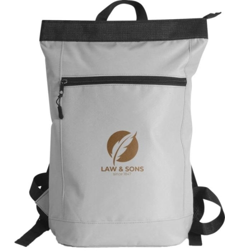 Zaino rPET 300D 31,5x42 cm con tasche e zip Citizen Green Reway