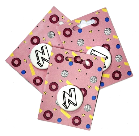 Button pack spilla personalizzata 32 mm con cartoncino