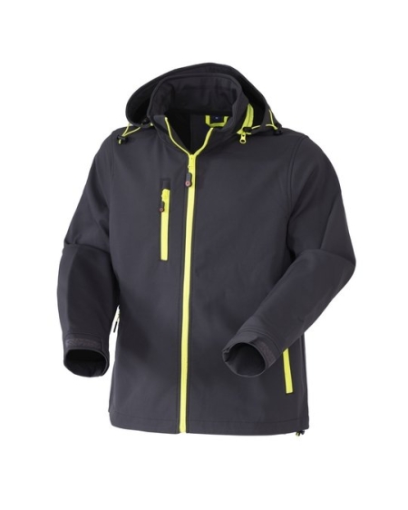 Giubbotto Softshell R Boost con cappuccio staccabile e zip