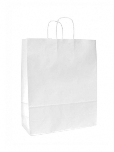 Buste in carta kraft bianca personalizzate - 44 x 14 x 50 cm