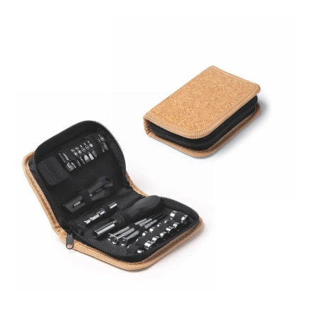Set Attrezzi con custodia in sughero personalizzabile Thiago
