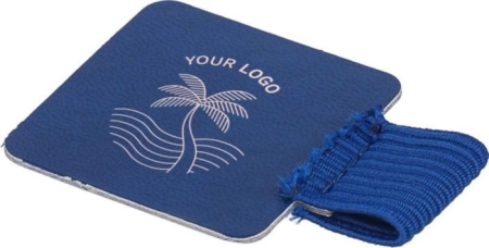 Porta penna adesivo con elastico in PU personalizzabile Flare