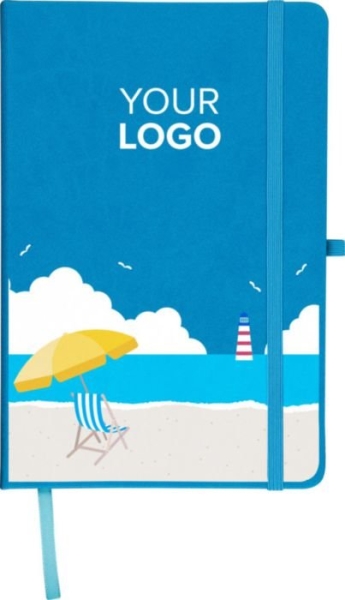 Taccuino A5 PU riciclato con incisione laser Bloom