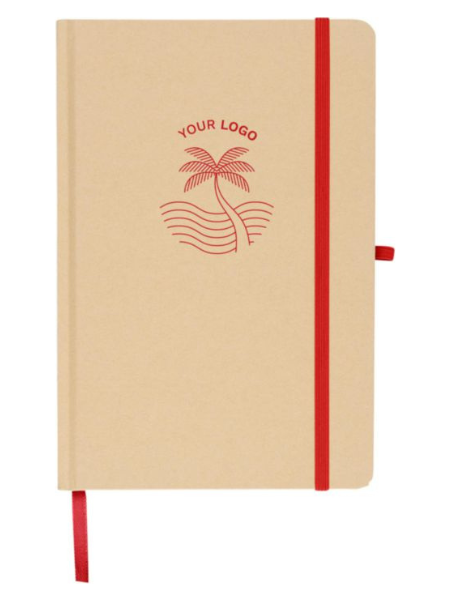 Taccuino A5 kraft personalizzabile con laser effetto specchio Haze