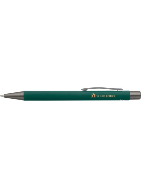 Penna alluminio riciclato soft touch effetto specchio Emmett