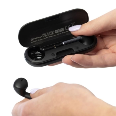 Auricolari wireless Bluetooth 5.4 con custodia BrandCharger Aria