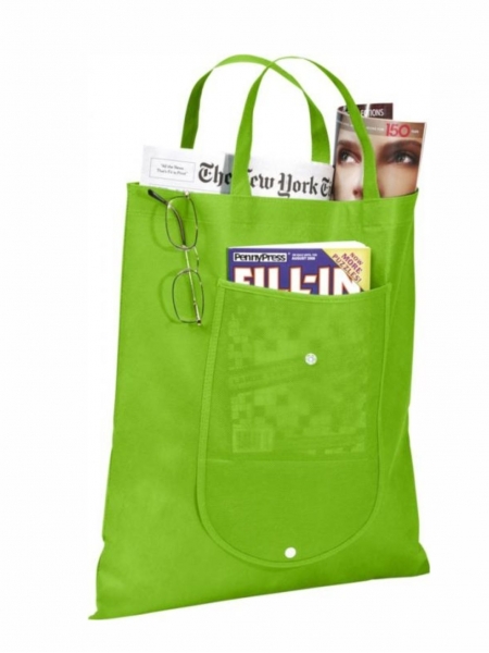 Shopper personalizzate richiudibili in tnt Mapel 39x46 cm
