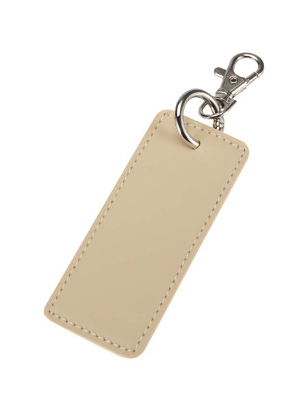 Ciondolo portachiavi PU riciclato GRS con clip elegante Resi Plus