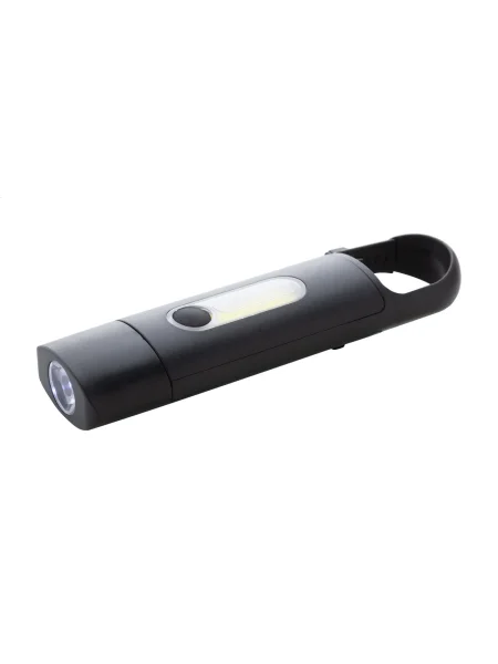 Mini torcia ricaricabile USB in ABS riciclato Cobiner
