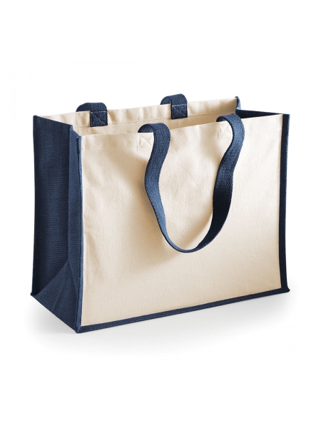 Shopper personalizzate in juta e cotone Chantal 42x33x19 cm