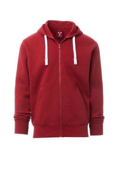 Felpa uomo garzata con cappuccio e zip 280 g/m² Payper Portland