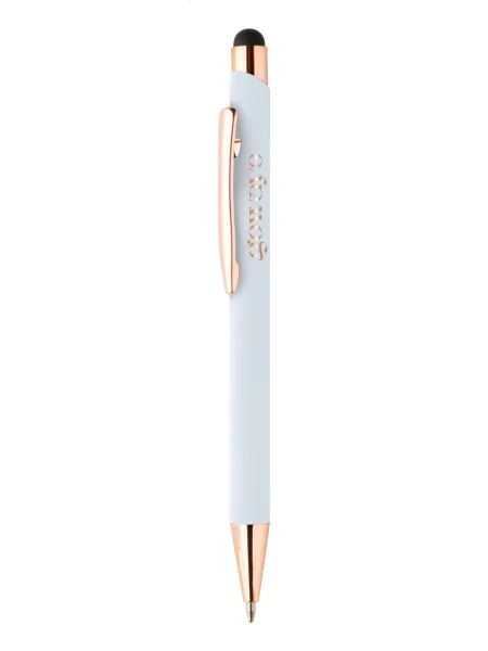 Penna touch alluminio riciclato oro rosa personalixzzabile Auros
