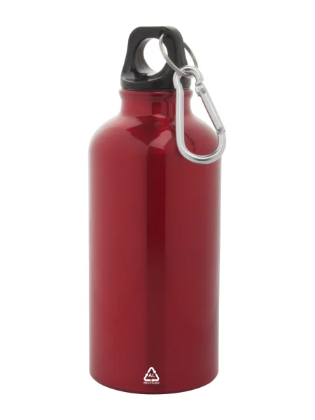 Borraccia alluminio riciclato 400 ml con moschettone Raluto