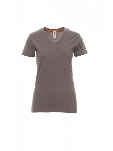 Maglietta donna manica corta V-Neck Lady PAYPER 150 gr