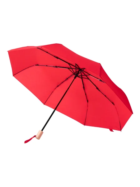 Ombrello antivento RPET con manico in legno Brosoboo
