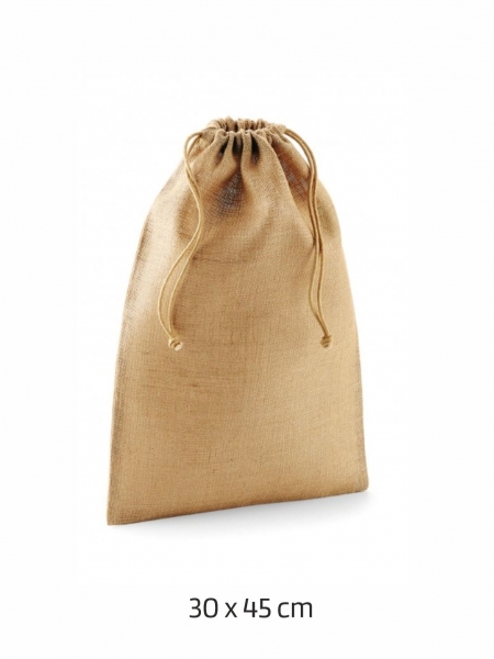 Borsa a sacchetto Westford Mill in Juta 100% 30x45 cm