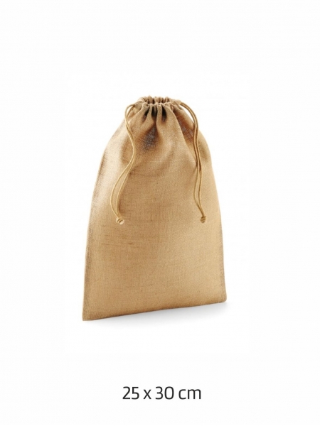 Borsa a sacchetto Westford Mill in Juta 100% 25x30 cm