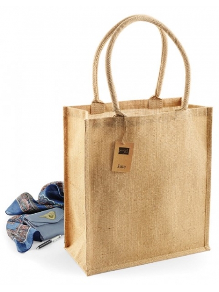 Shopper personalizzate in juta Carol 36x41x17 cm