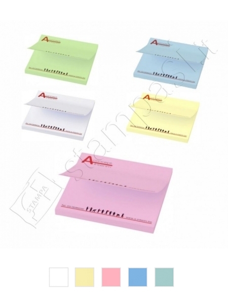 Foglietti adesivi Sticky-Mate cm 7,5x7,5 - 25 fogli carta colorata