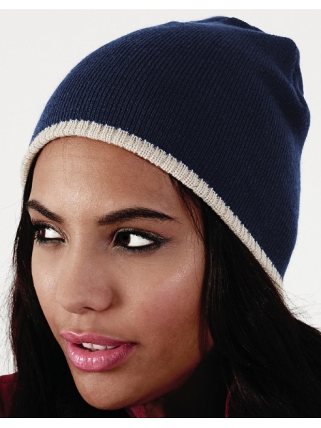 Cuffia invernale personalizzata Beechfield Two-Tone Pull-On Beanie