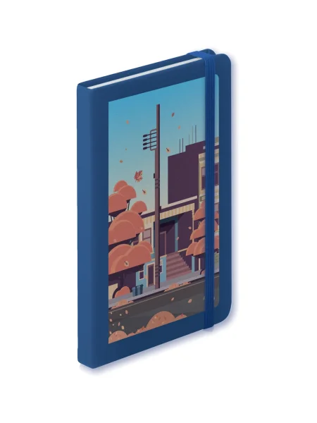 Quaderno pelle PU con 100 fogli a righe personalizzabile Nopuk Line