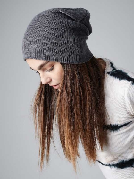 Cuffia invernale personalizzato Beechfield Slouch Beanie