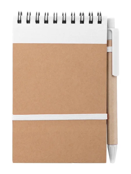 Blocco note A6 riciclato con penna inclusa personalizzabile Platanus