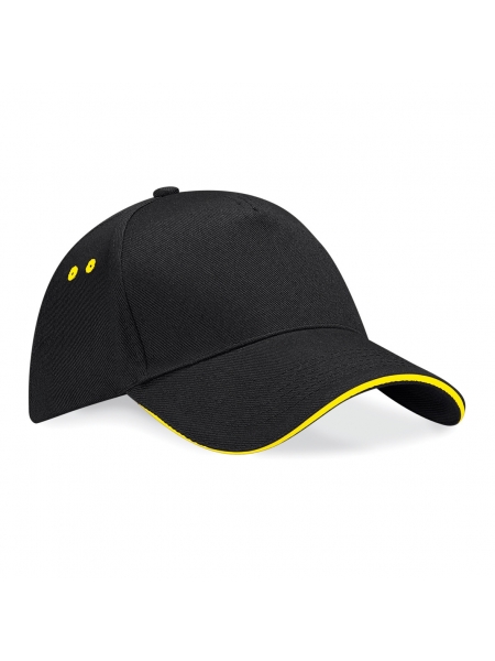 cappelli-con-visiera-curva-sandwich-cheraw-beechfield-black-yellow.jpg