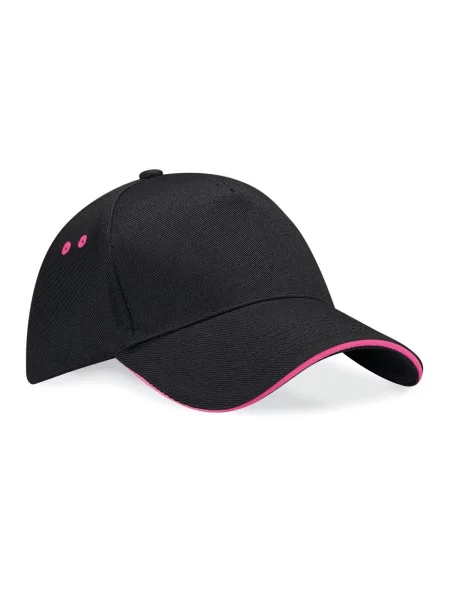 cappellino-baseball-personalizzato-adulto-5-pannelli-beechfield-black-fuchsia-82.webp