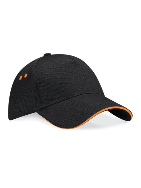 cappellino-baseball-personalizzato-adulto-5-pannelli-beechfield-black-orange-94.webp